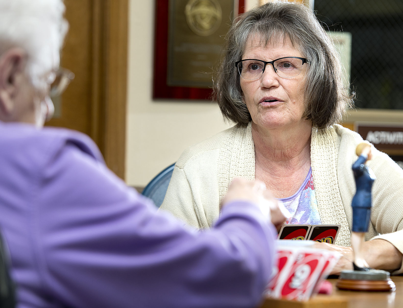 Female veteran Virginia Linneman
